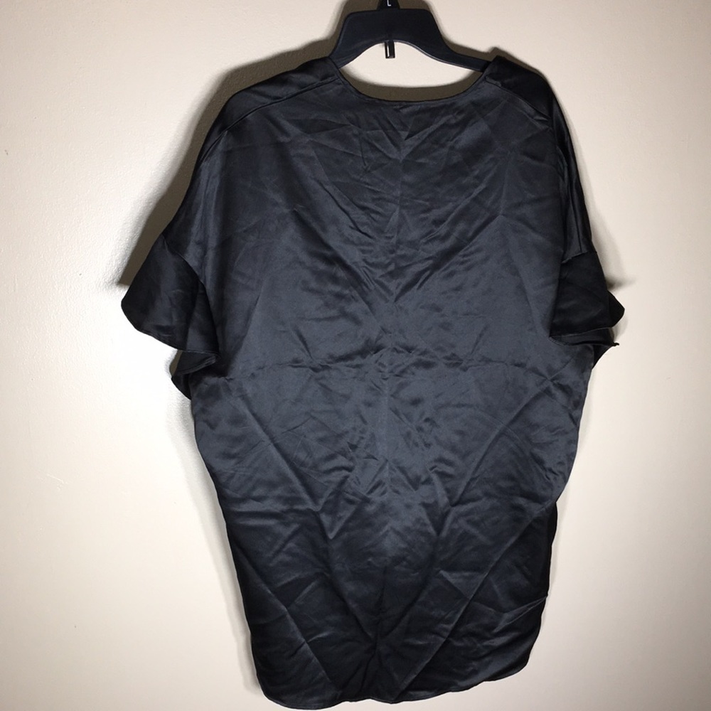 Victoria’s Secret black silky cover up sleep wear black silky sheer layo… - Picture 7 of 7